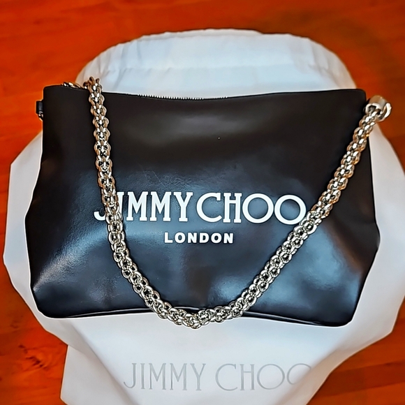 JIMMY CHOO Callie logo-print leather shoulder bag - Picture 3 of 15